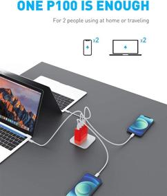 img 2 attached to 💡 IDMIX 100W 4-Port USB C Charger with GaN Power Tech – Fast PD Charging for MacBook, USB C Laptop, Phone, and Tablet