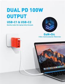 img 3 attached to 💡 IDMIX 100W 4-Port USB C Charger with GaN Power Tech – Fast PD Charging for MacBook, USB C Laptop, Phone, and Tablet