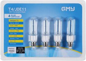 img 3 attached to GMY 4Pack Candelabra Dimmable Halogen: Enhance Your Space With Effortless Ambience