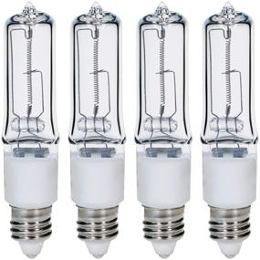 img 4 attached to GMY 4Pack Candelabra Dimmable Halogen: Enhance Your Space With Effortless Ambience