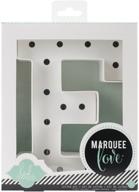 🔠 heidi swapp marquee love 8-inch letter e kit: diy marquee letter with light strand, tracing template, and clear lightbulbs logo