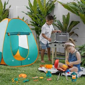 img 2 attached to 🏕️ Exploring Adventure with Mitcien Kids Play Tent Camping