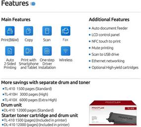 img 1 attached to Pantum Monochrome Multifunction Auto Duplex Networking