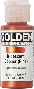 img 1 attached to 🎨 Iridescent Copper Golden Fluid Acrylic Paint - 1 Ounce: A Shimmering Masterpiece!