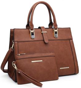 img 4 attached to Womens Handbag Shoulder Satchel Briefcase Women's Handbags & Wallets in Satchels