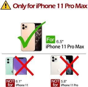 img 3 attached to Премиум чехол TUCCH для iPhone 11 Pro Max 📱 с защитой от RFID - темно-синий.