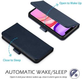 img 1 attached to Premium TUCCH iPhone 11 Pro Max 📱 Wallet Case with RFID Protection - Dark Blue