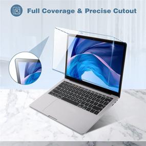 img 1 attached to 🖥️ [2 шт] ProCase Защитные стеклянные пленки для экрана MacBook Air 13 / Pro 13 - защитная пленка для MacBook Air 13 дюймов / Pro 13 дюймов (2020 2019 2018 2017 2016)