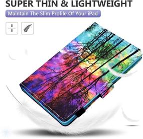 img 1 attached to 📱 Dteck Slim Wallet Stand Folio Cute Case for 7-inch Android Tablets - Compatible with Samsung Galaxy Tab, HDX 7, HD 7, Oasis, Onn, Lenovo, Dragon Touch, Vankyo MatrixPad - Beautiful Sky Design