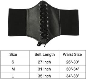 img 1 attached to Womens Corset Waist Elastic Dresses Women's Accessories in Belts