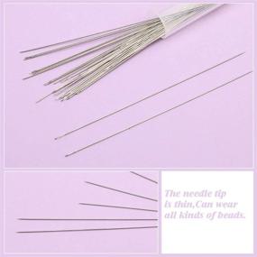 img 2 attached to 🧵 Complete Beading Needle Set with 40 Pcs Needles, Threader, Pin Cushion and more!