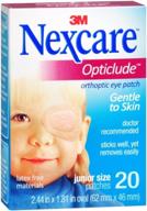 👁️ nexcare opticlude orthoptic eye patches junior - pack of 60 (20 each, 3-pack) logo