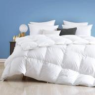 🛌 dafinner ultra-soft king feathers down comforter: a luxurious hotel collection all-season fluffy cloud duvet insert (106x90, white) logo