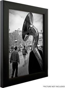 img 3 attached to 🖼️ Craig Frames 18x24 Inch Black Contemporary Picture Frame - Sleek and Modern Design