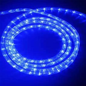 img 1 attached to 🔵 Aniai 18ft 216 LED Rope Lights, UL Listed Plugin Rope Lights for Indoor and Outdoor Holiday Decor, Garden, Yard, Corridor, and Patio (Blue)