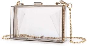 img 3 attached to Crossbody Acrylic Transparent Shoulder Handbag Women's Handbags & Wallets