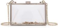 crossbody acrylic transparent shoulder handbag women's handbags & wallets logo