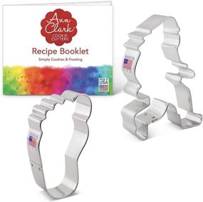 img 1 attached to 🍪 Discover Fun Baking Adventures with Ann Clark 2-Piece Bigfoot Sasquatch Cookie Cutter Set & Recipe Booklet!