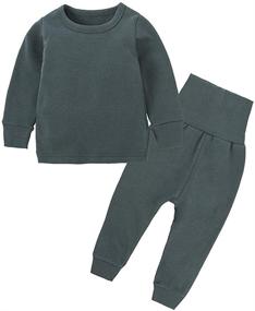 img 4 attached to 👶 Comfortable and Cozy: HZYBABY Thermal Underwear Toddler 2-3 Years Boys' Clothing for Underwear