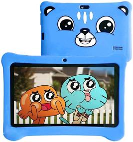 img 4 attached to Kids Tablet Android 9.0 – 2GB +16GB Learning Tablet with 7-inch IPS Eye Protection Screen, Dual Cameras, WiFi – GMS Certified, Kids-Proof Tablet with Parental Controls