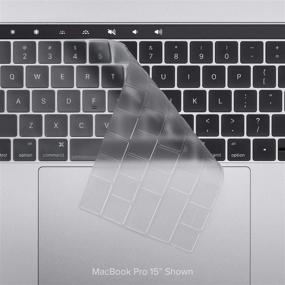 img 2 attached to 👻 GhostCover Premium Ultra Thin Keyboard Cover Protector for 2020 MacBook Pro 13&#34; and 2019 2020 MacBook Pro 16&#34; | Compatible with Model Number A2338 A2289 A2251 A2141 M1 Chips