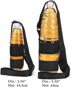 img 2 attached to OYATON Universal Water Bottle Carrier Sling for Walking and Short Hiking - Adjustable Shoulder Strap (Water Bottle not Included)