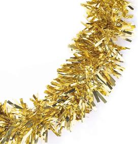 img 3 attached to 🎉 Gold Metallic Twist Garland - TCDesignerProducts - 4" x 25' Roll: SEO-Enhanced