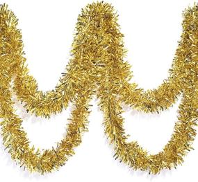 img 4 attached to 🎉 Gold Metallic Twist Garland - TCDesignerProducts - 4" x 25' Roll: SEO-Enhanced