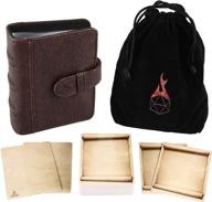 📚 spellbook of incantations (tome edition) - card holder & deck of dry erase cards for d&d spell book monster magic item cards by forged dice co logo