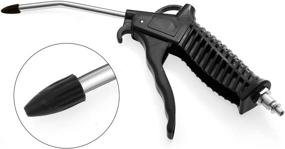 img 3 attached to Sunxenze Air Duster Blow Gun Kit - 5 Meter Long PU Air Hose with Coil, Black