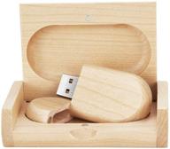 🌲 garrulax usb flash drive: reliable wooden 16gb ellipse maple memory stick for efficient data storage logo