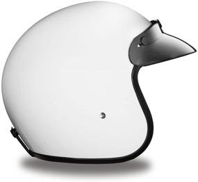 img 1 attached to Daytona Helmets Motorcycle Open Face Helmet Cruiser- 100% DOT Approved Motorcycle & Powersports