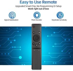 img 1 attached to Gvirtue Universal Remote Control Compatible with Samsung 2K, 4K, 8K, 3D, HD, UHD, Curved, LED, QLED, Smart TVs, and Old TVs BN59-01259B/D/E BN59-01241A/60A/66A UN32/40/43/49/50/55/58/65/75 KS/KU/MU 6/7/8/9 Series