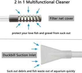 img 1 attached to 🐟 AREPK Small Fish Tank Cleaner and Aquarium Water Changer Siphon - Effortless Cleaning & Water Change for Small Tanks with Thinner Tubing