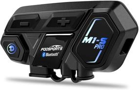 img 4 attached to 🏍️ Fodsports M1S Pro 2000м Мотоцикл Bluetooth Интерком: Водонепроницаемый, Без рук, Стерео музыка, GPS, Гарнитура системы коммуникации с 8 группами райдеров и 2 микрофонами.