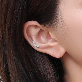 img 1 attached to 💎 20G Surgical Steel Cartilage Earring - Trendy Helix Conch Daith Piercing Jewelry for Women and Girls