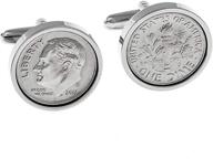 💍 premium year wedding anniversary cufflinks with authentic coins: celebrate in style! logo