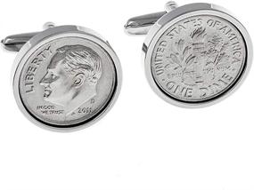 img 4 attached to 💍 Premium Year Wedding Anniversary Cufflinks with Authentic Coins: Celebrate in Style!