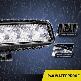 img 2 attached to Nilight - 15019S-B LED Light Bar 2PCS 18W Spot Driving Fog Lights Off Road Boat Lights LED Work Light SUV Jeep Lamp with 2-Year Warranty