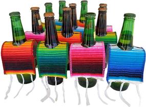 img 2 attached to 🍺 Yani's Gifts: Mexican Beer Ponchos 12-Pack – Perfect for Cinco De Mayo, Day of the Dead, and Fiesta Parties!