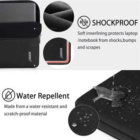 img 2 attached to 💦 Water-Resistant Laptop Sleeve Case 14 Inch for MacBook Air/Pro - Protective Tablet Bag