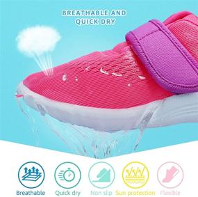 img 3 attached to 👣 Aleader Girls' Toddler Water Barefoot Slippers Shoes