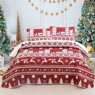 christmas microfiber bedspread lightweight pillowcases logo