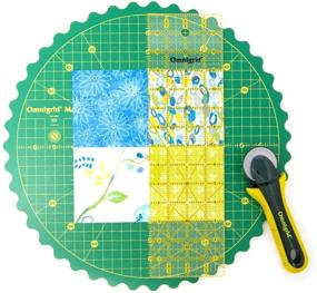 img 1 attached to 🌿 Omnigrid Green 14" Rotating Mat Cutters & Accessories: Enhanced Precision and Versatility