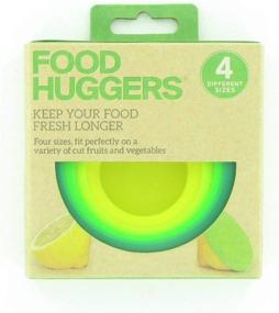 img 1 attached to 🍽️ Silicone Food Huggers Set of 4, Assorted Colors - Enhanced for SEO