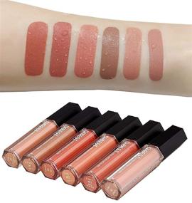 img 1 attached to 💄 6-Piece Set of Matte Liquid Lipstick: Superstay Mate Ink Waterproof Lip Gloss in NUDE MATTE INK for Beauty Lips Makeup
