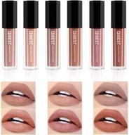 💄 6-piece set of matte liquid lipstick: superstay mate ink waterproof lip gloss in nude matte ink for beauty lips makeup logo