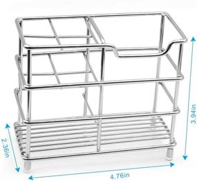 img 1 attached to 🦷 Uigos Stainless Steel Toothbrush Holder: Multifunctional 5 Slots for Electric Toothbrushes & Toothpaste