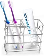 🦷 uigos stainless steel toothbrush holder: multifunctional 5 slots for electric toothbrushes & toothpaste logo