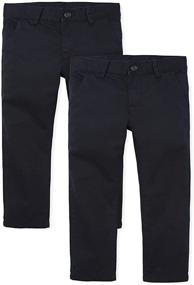 img 4 attached to 👖 Trendy and Comfy: The Children's Place Boys' Skinny Chino Pants - Perfect for Style and Comfort!"